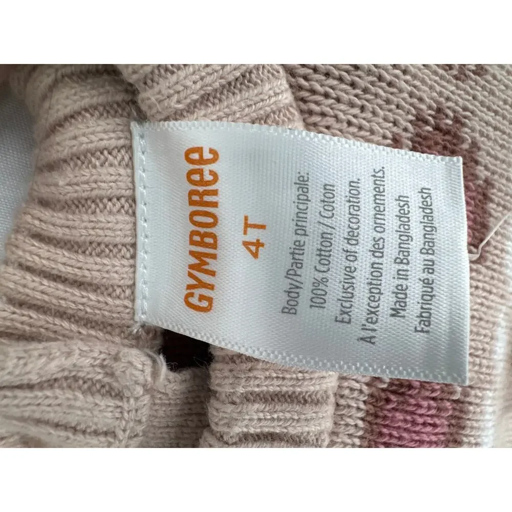 Gymboree Intarsia Horse Fairisle Sweater Dress Little Rocky Mountain Tan size 4T